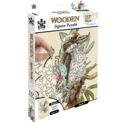 Australian Geographic 117 Piece Shaped Wooden Jigsaw Puzzle, Kookaburra