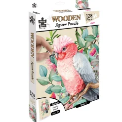 Australian Geographic 128 Piece Wooden Jigsaw Puzzle, Galah