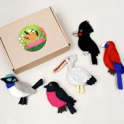 Australian Geographic Australian Colourful Birds Finger Puppet Set