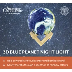 Australian Geographic 3D Lamp - Blue Planet USB