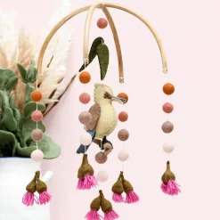Australian Geographic Baby Cot Mobile - Kookaburra with Gum Blossoms