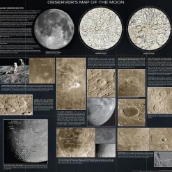 Australian Geographic Celestron Observer's Map of the Moon