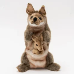 Australian Geographic Hansa Kangaroo And Joey Puppet