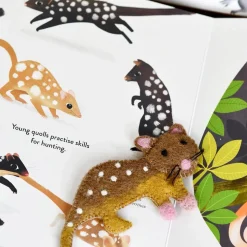 Australian Geographic Jumping Joeys Finger Puppets and Book Set by Sarah Allen