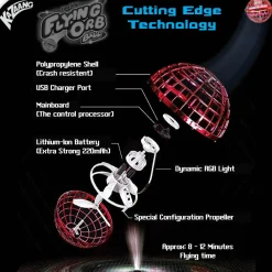 Australian Geographic Kazaang Flying Orb Ball - Red